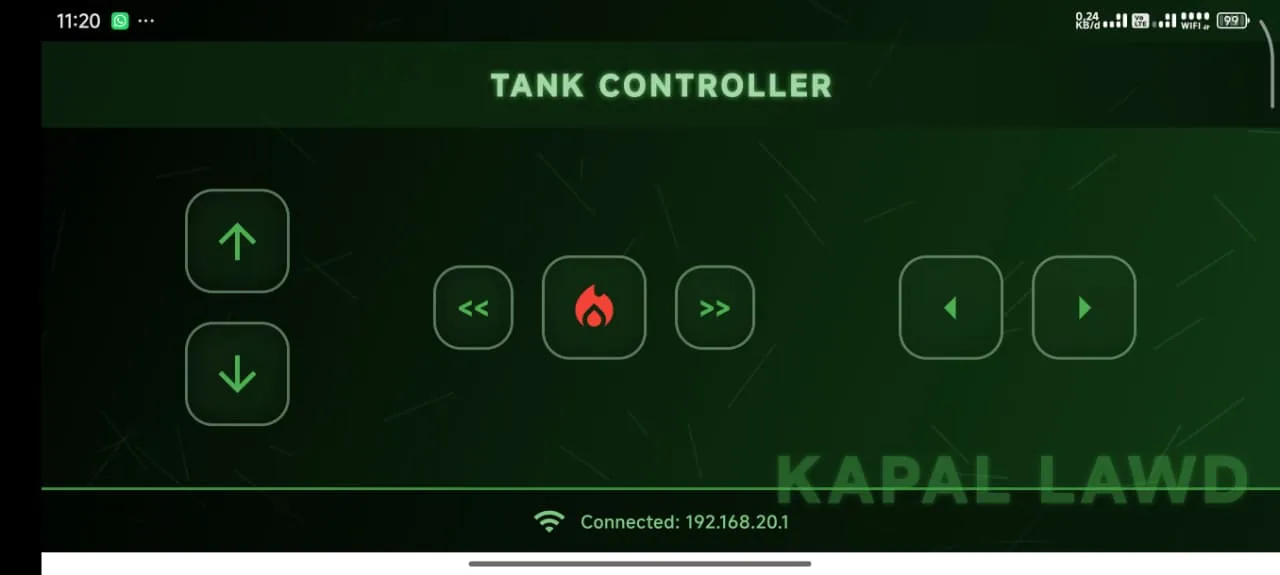 Tank Controller app built with Flutter