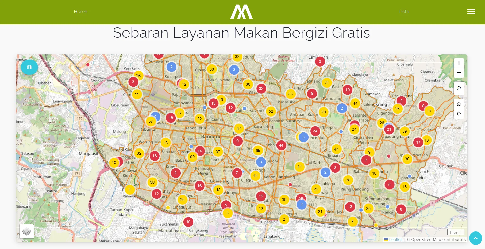 MBG Distribution Map