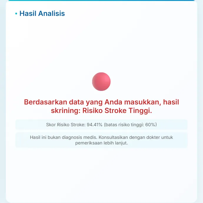 High risk screening result